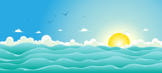 Summer Ocean Background