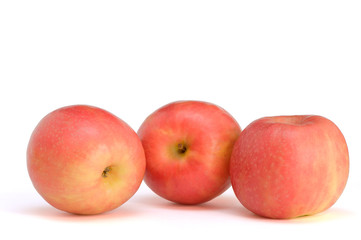 Fototapeta na wymiar three apples