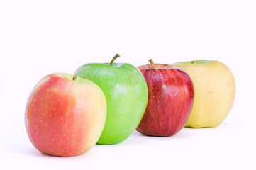 Four different apples