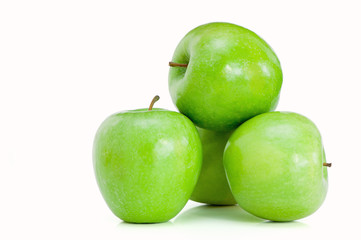 Few green apples