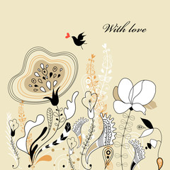 Fototapeta premium Greeting Card