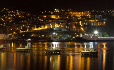 Foto op Plexiglas Zonguldak City and Port at Night © EvrenKalinbacak