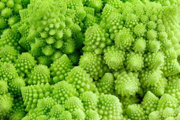 Romanensco - broccoli  -  cauliflower - Kohl vergrößert