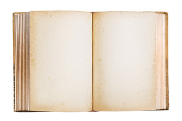 Old book isolated clipping path.