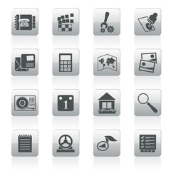 Mobile Phone and Computer icon - Vector Icon Set