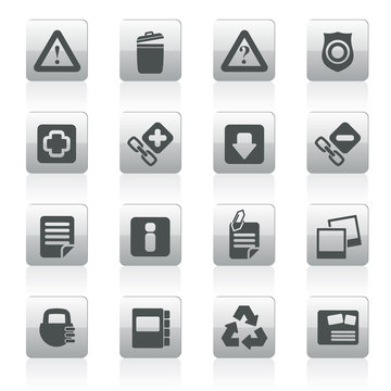Web site and computer Icons - vector icon set