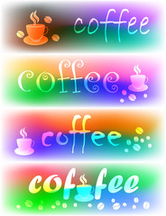 Vector coffee banners