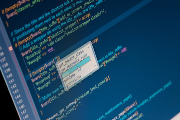 Program code in some editor
