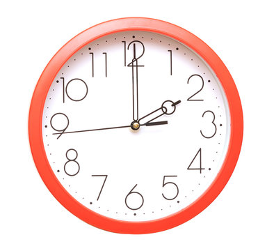 Red Wall Clock