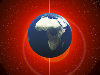 Fototapeta premium The Earth In Space