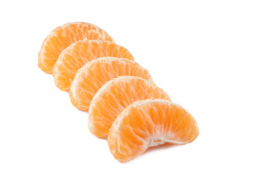 Naklejka na ściany i meble Slices of mandarin
