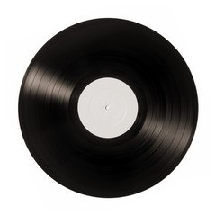 top view on vynil plate