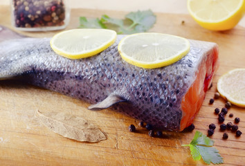 raw salmon