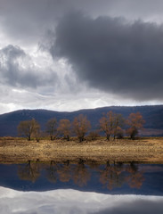 Obraz premium winter lake