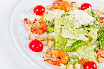 Caesar Salad with shrimps