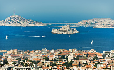 Bay of Marseille with If castle - 38964666