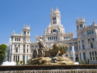 Fototapeten Cibeles-Brunnen und Cibeles-Palast, Madrid © SOMATUSCANI