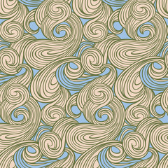 Fototapeta na wymiar Seamless abstract wave pattern