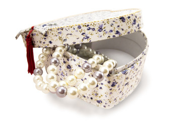 giftbox with pearls