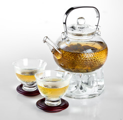 glass teapot Chinese tea
