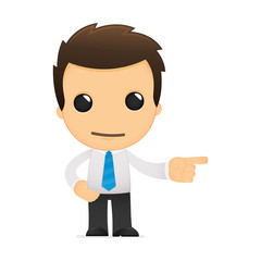 funny cartoon office worker