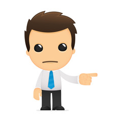 funny cartoon office worker