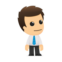 funny cartoon office worker