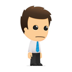 funny cartoon office worker