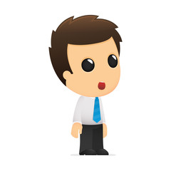 funny cartoon office worker
