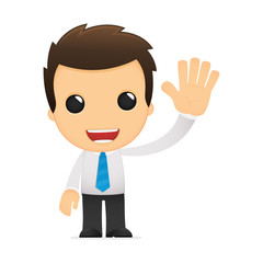 funny cartoon office worker
