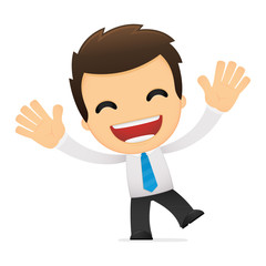 funny cartoon office worker