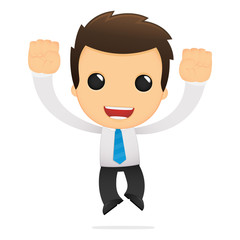 funny cartoon office worker