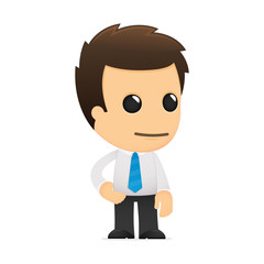 funny cartoon office worker