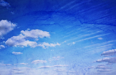 Painting - blue sky