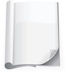 note-book with blank pages