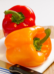 two fresh peppers