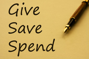 Fototapeta premium Where your money is spent