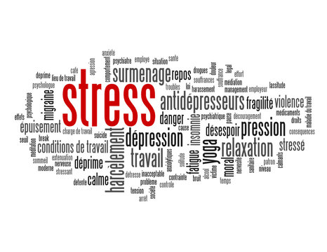 Nuage de Tags "STRESS" (anxiété dépression surmenage mots-clés)