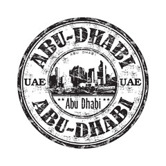 Abu Dhabi grunge rubber stamp
