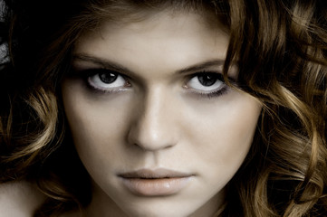 Naklejka premium pretty girl