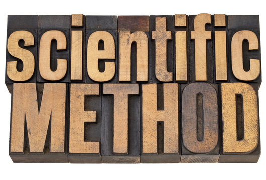 Scientific Method In Wood Type