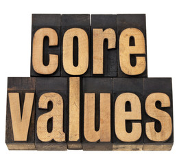core values - ethics concept