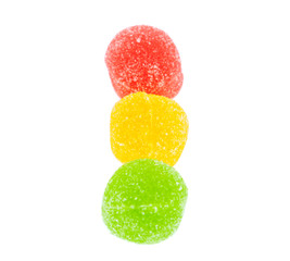 jelly candies isolated