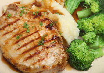 Pork Loin Steak with Vegetables