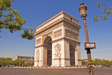Fototapeta premium Arc de Triomphe - Paris, France