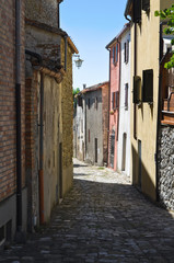 Fototapeta premium Alleyway. Montebello. Emilia-Romagna. Italy.