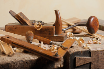 Old carpenters tool