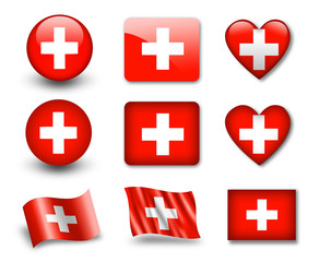 Obraz premium The Swiss flag