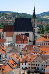 St. Vitus cathedral in Cesky Krumlov, Czech Republic