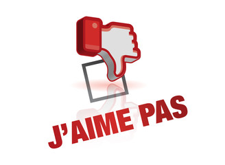bouton j'aime pas